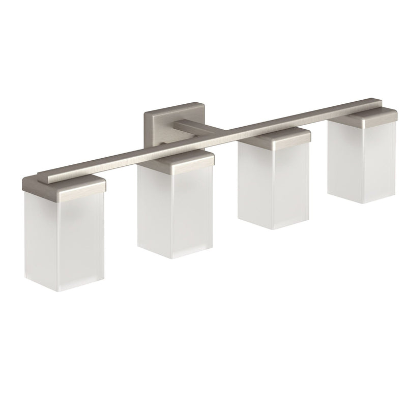 Moen 90-Degree Vanity Lighting Fixture, Brushed Nickel, 4-L B8