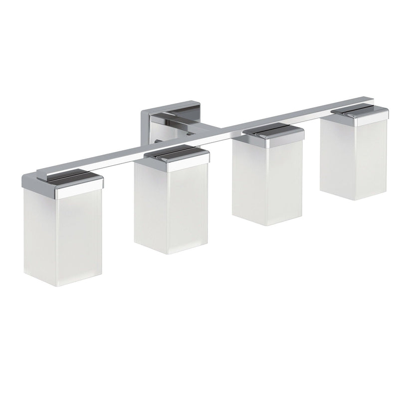 Moen 90-Degree Vanity Lighting Fixture, Chrome, 4-L M3