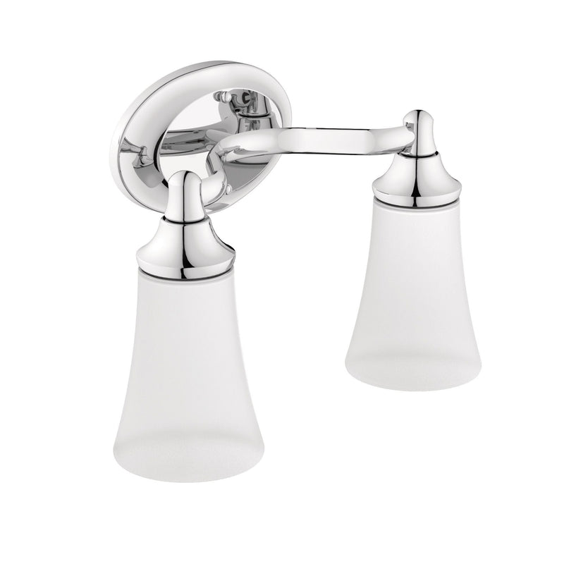 Moen EVA Dual Vanity Lighting Fixture, Chrome S9