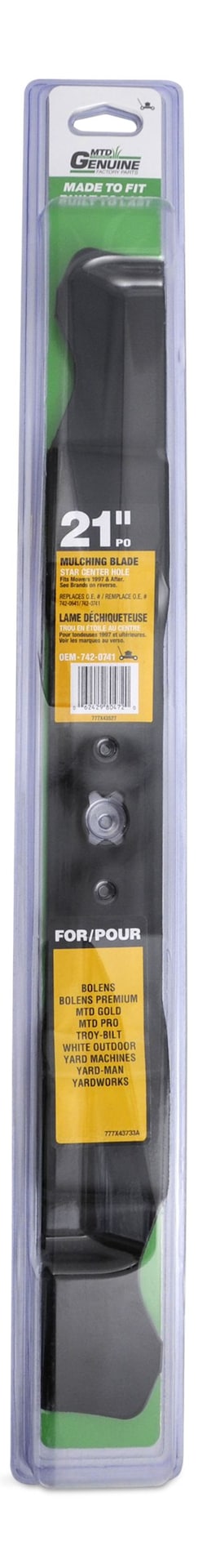 MTD Mulch Lawn Mower Replacement Blade, 21-in J6