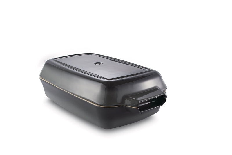 PADERNO Ceramic Roaster Set, Grey, 15 x 8.5-in, 2-pk D9