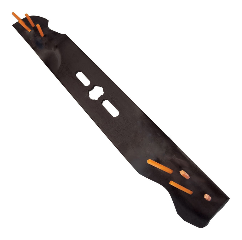 Power Rake Universal 6-in-1 Replacement Lawn Mower Blade, 19-in/20-in, Removable Tines W9