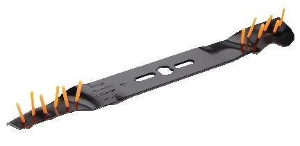 Power Rake Universal 6-in-1 Replacement Lawn Mower Blade, 21-in/22-in, Removable Tines F5