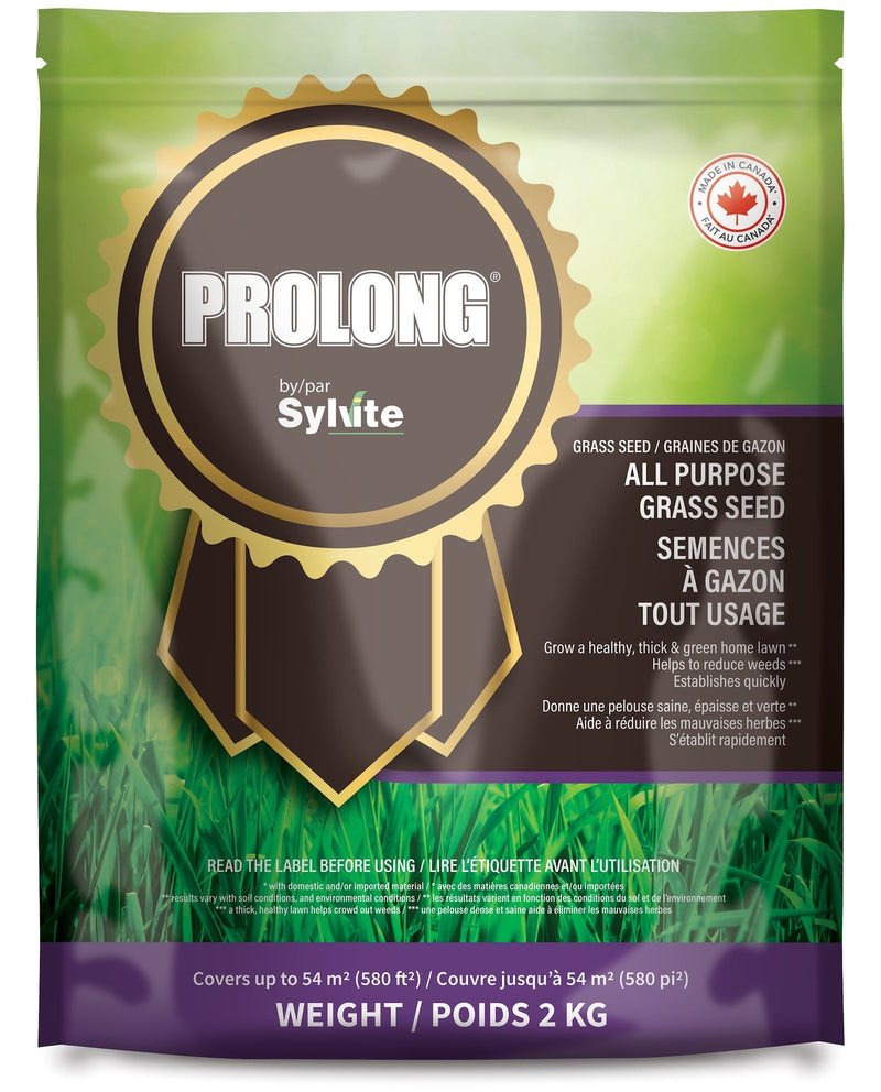 Prolong All Purpose Grass Seed, Covers 580 sq. ft., 2-kg D5