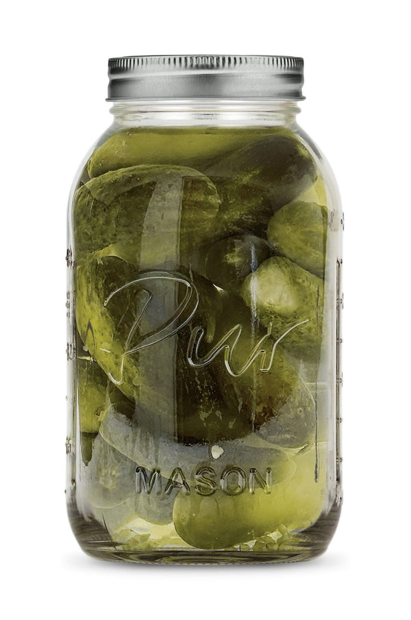 Pur XL 64-oz BPA-Free Mason Jar with Canning Lid and Band, 6-pk V4