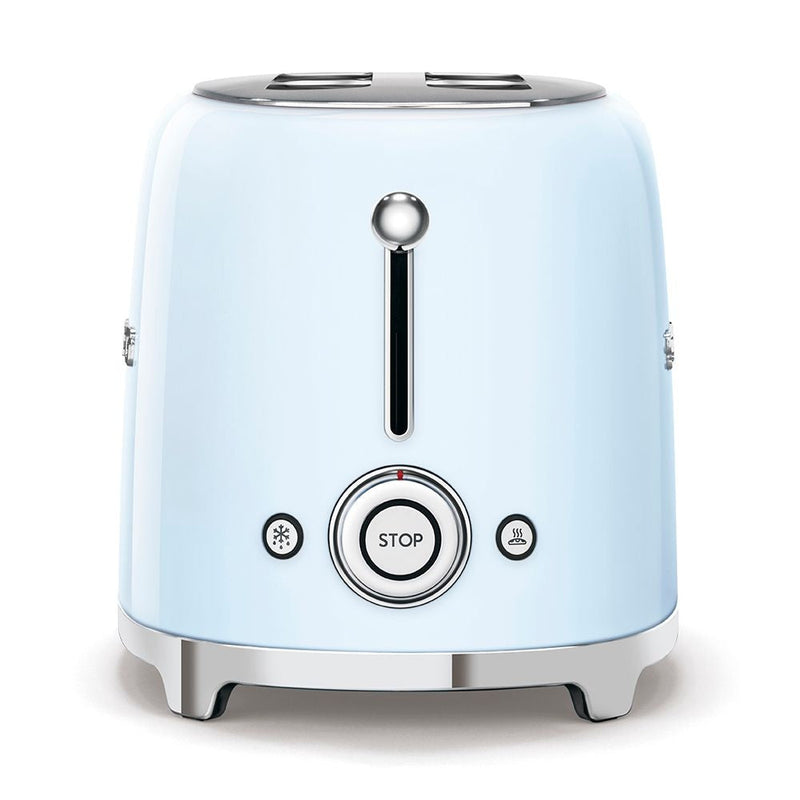 Smeg Retro Style Electric Toaster with Multi-Function Control, Light Blue, 2-Slices H5