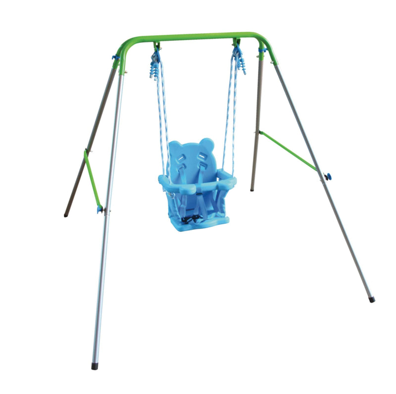 Sportspower Outdoor Foldable Metal/Steel Swing Set, Ages 12-36 Months, 55-lb Capacity T8