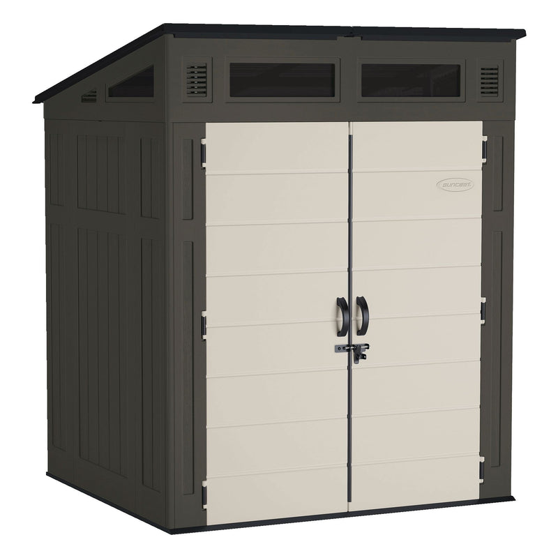 Suncast Modernist Outdoor Storage Shed, Grey, 6-ft x 5-ft R0