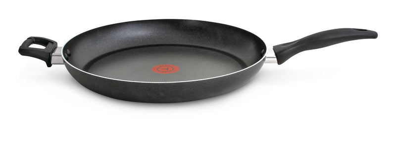 T-fal Giant Aluminum Non-Stick Frying Pan, Dishwasher & Oven Safe, Black, 13-in X9