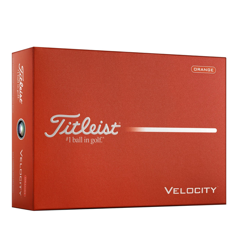 Titleist Velocity Golf Balls, Matte Orange, 12-pk J6