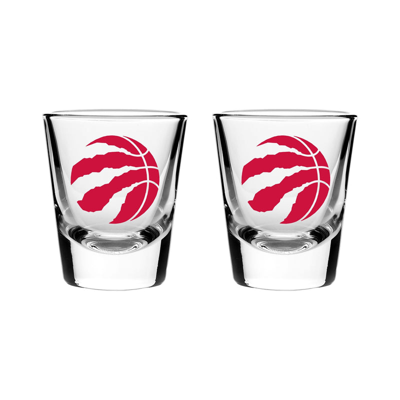 Toronto Raptors Heavy Base Shot Glass Set For NBA Basketball Fans/Collectors, 2-oz, 2-pk I5