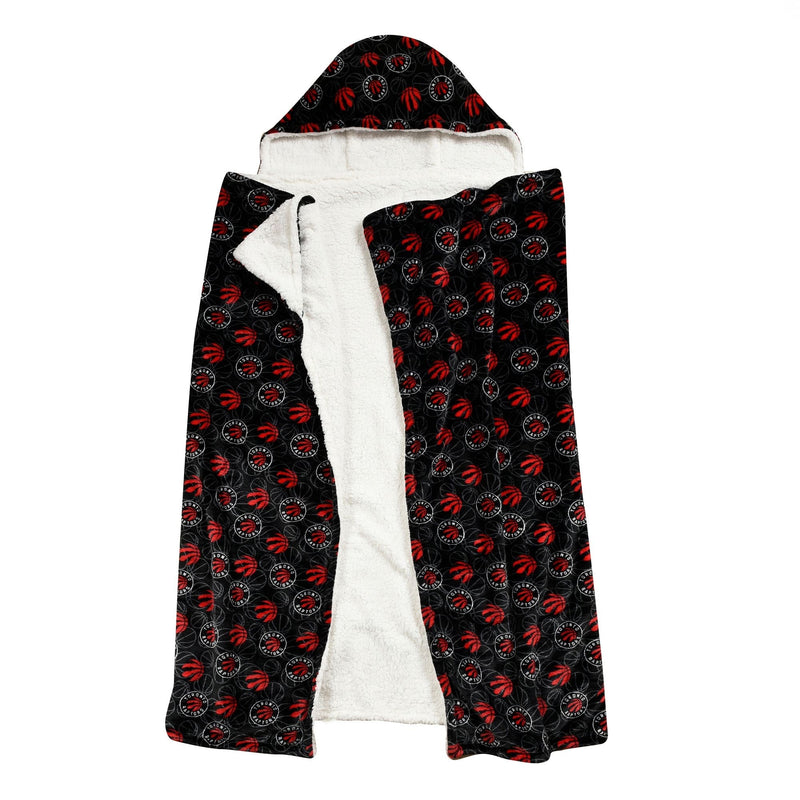 Toronto Raptors Hooded Ultra Plush Blanket M8
