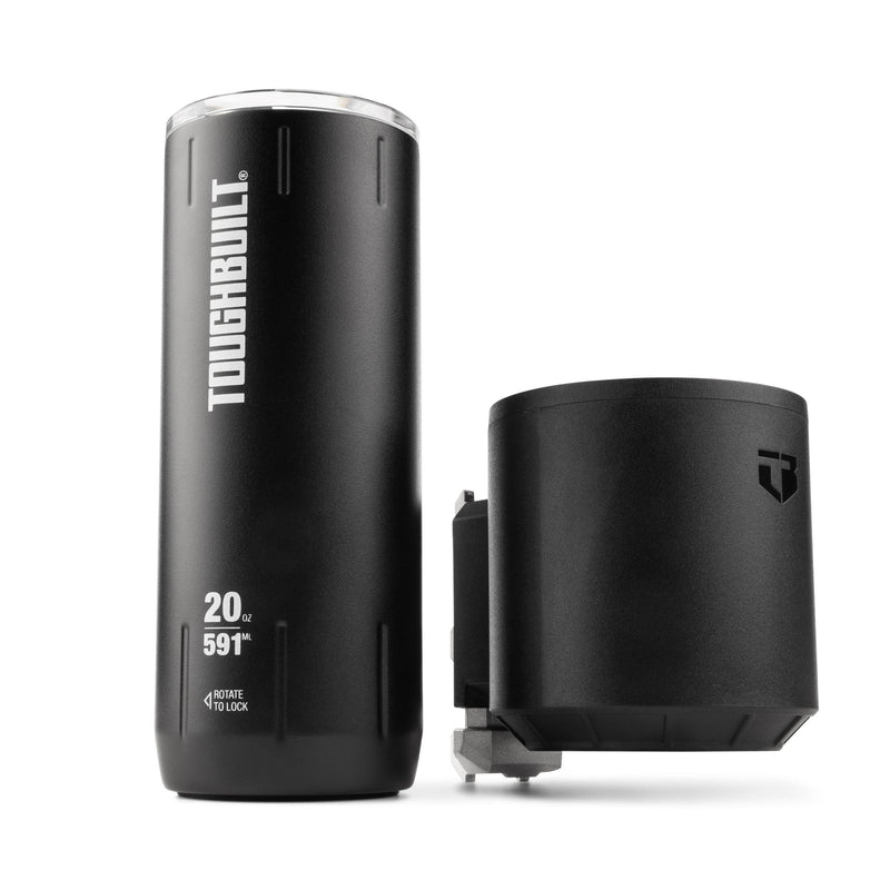 ToughBuilt StackTech Stainless Steel Tumbler & Holder, 20-oz K1