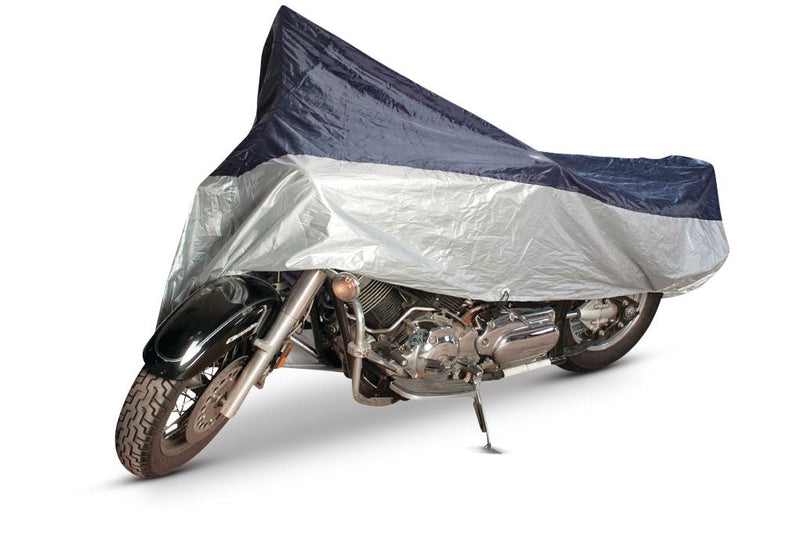 TRIPEL 200 Series Fabric Motorcycle Cover for Water & UV Resistance, Large E4