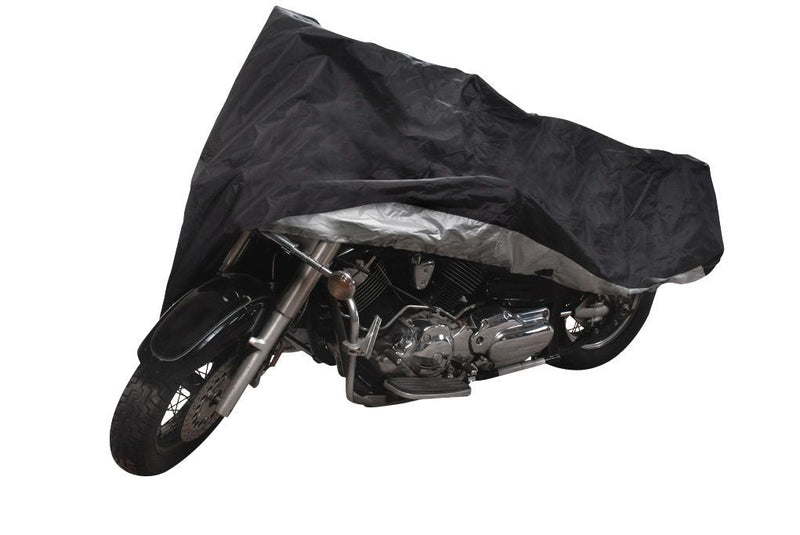 Tripel Premium Polyester Motorcycle Cover, Black, Large L5