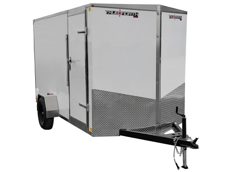 True North 6 x 12-ft Enclosed Utility Trailer with Ramp Door D7