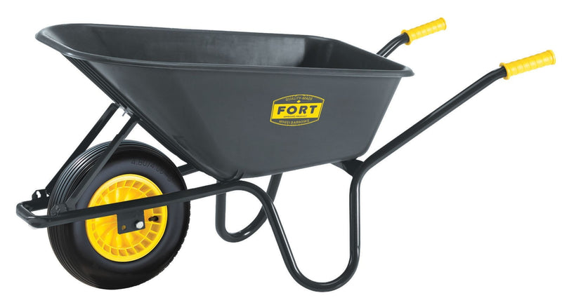 TUFX Poly Tray 1-Wheel Garden/Yard Wheelbarrow, 6-cu-ft U9