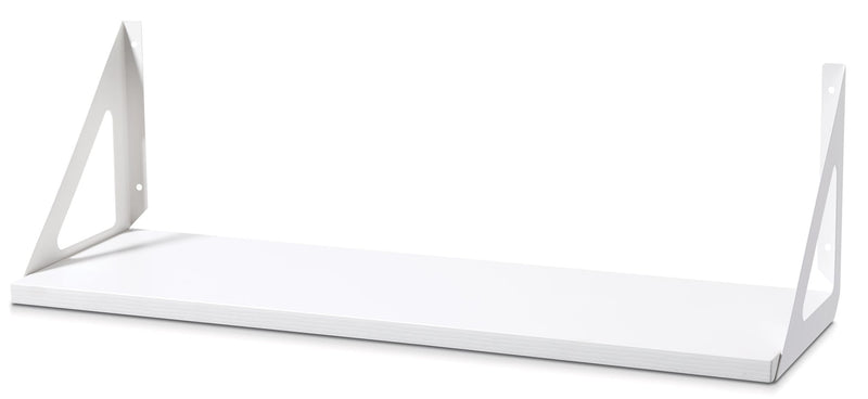 type A Align Floating Dual Bracket Shelf Kit, White, 8 x 24-in U7