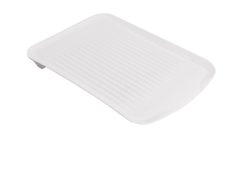 Type A Anti-Microbial Plastic Drainboard Tray For Kitchen Dish Drying Rack, White Z8