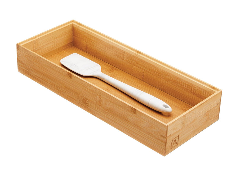 Type A Bamboo Drawer Organizer Tray/Box For Kitchen/Office/Home Storage, 15 x 6-in X5