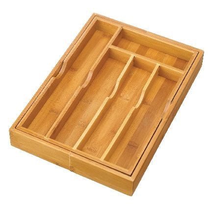type A Bamboo Expandable Kitchen Utensil Drawer/Cutlery Organizer Tray B8