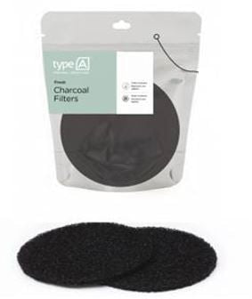 type A Charcoal Compost Filter, 2-pk, Compatible with Most Stainless Steel Compost Bins G4