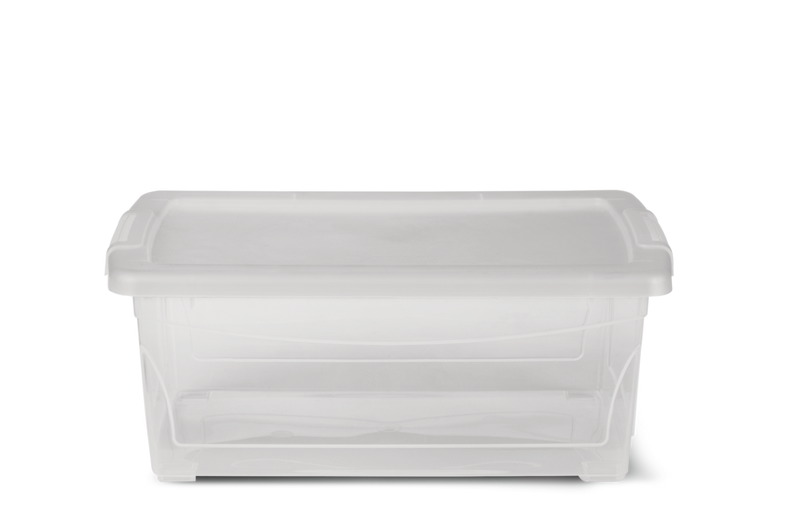 type A Clarity Transparent Storage Box with Lid, 15-L M4