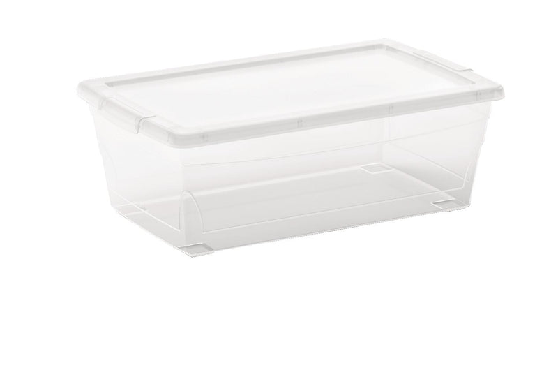 type A Clarity Transparent Storage Box with Lid, 6-L T8