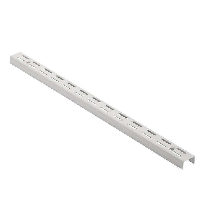type A Double Track S-32 Wall Upright Shelf Bracket, White, 17-in J4