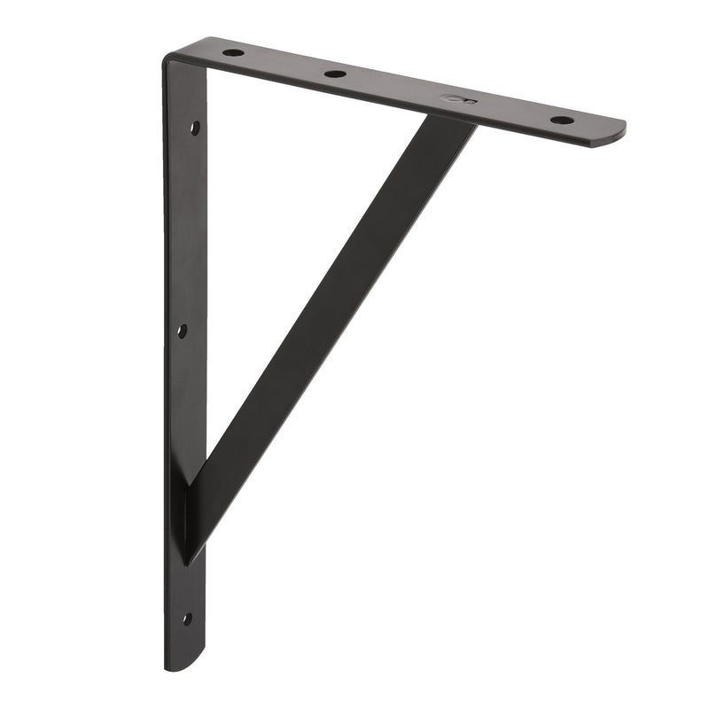 type A Heavy-Duty Shelf Bracket, Black, 8 x 12-in Q5