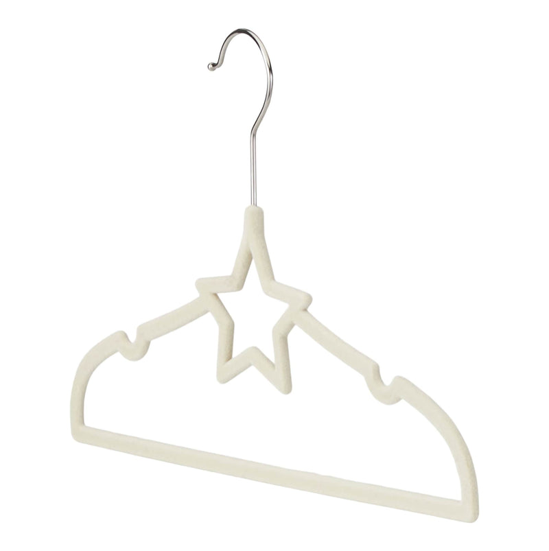 type A Kids' Non-Slip Slim Swivel Hanger with Star, Drizzle, 10-pk E3