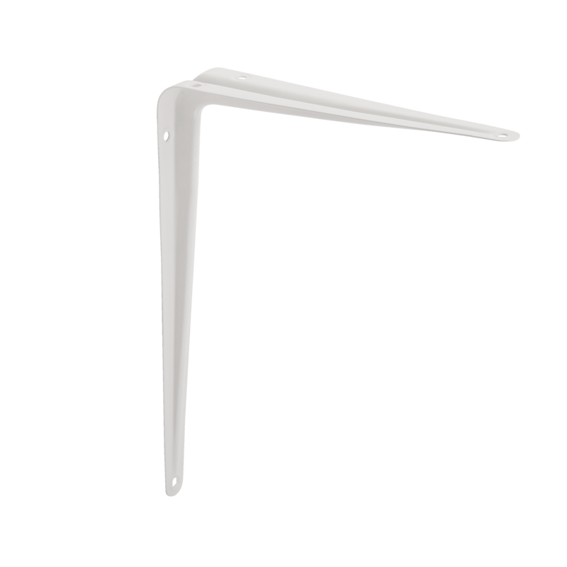 type A Light-Duty Shelf Bracket, White, 10 x 12-in O3