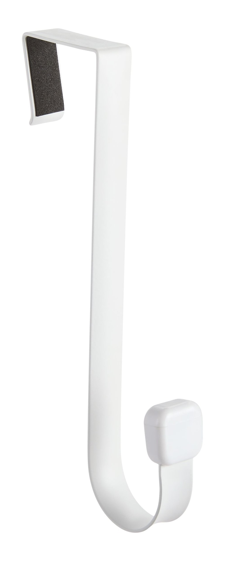 Type A Modern Over-The-Door Single Hook, White, 1-in F2