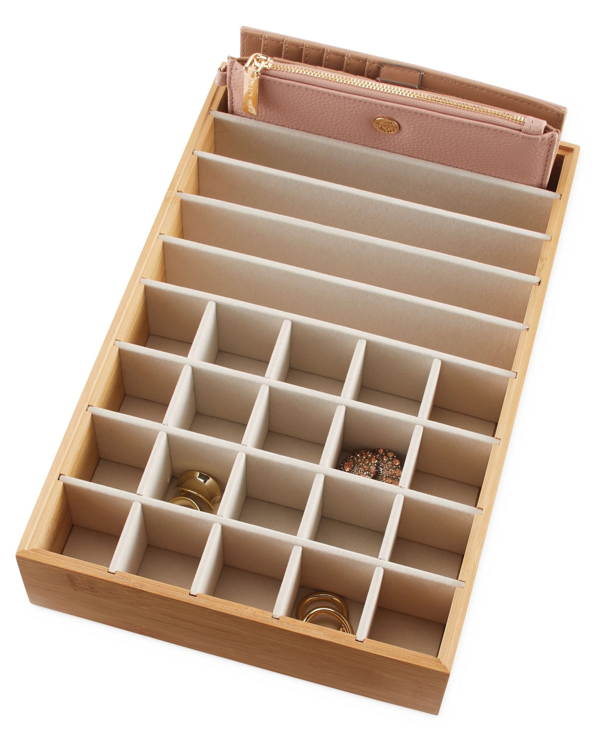 type A Modular Bamboo Accessory Storage Tray