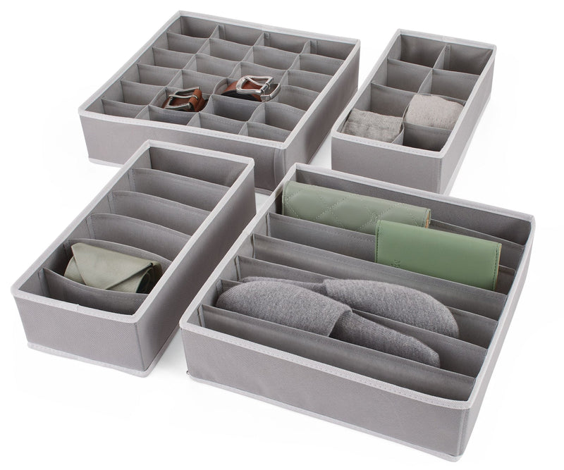 type A Multi-Purpose Garment Drawer Dividers, Collapsible, 4-pk C1