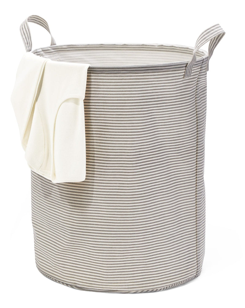 type A Prima Round Collapsible Laundry Hamper, 80-L, Striped V1