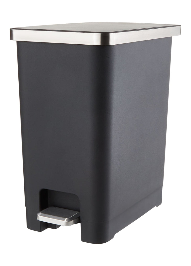 Type A Slim Black Resin Garbage Can, 15-L I9