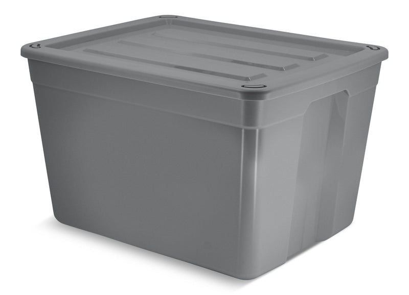 type A Solid Storage Tote with Wheels, 80-L T5