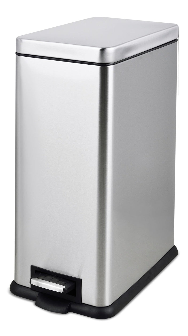 type A Stainless Steel Rectangular Step Garbage Can, 30-L S6