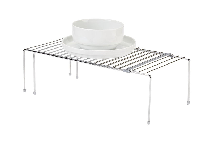 Type A Stay Expandable Storage & Organizer Shelf Rack For Kitchen Cupboard/Cabinet, Chrome Q2
