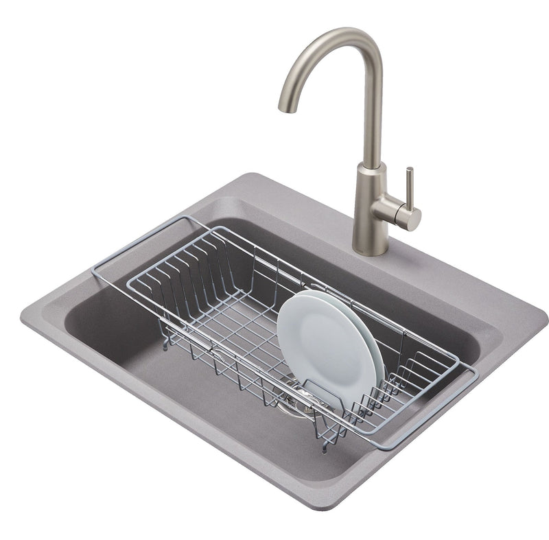 Type A Stay Stainless Steel Expandable Over-The-Sink Dish Drying/Draining Rack N1