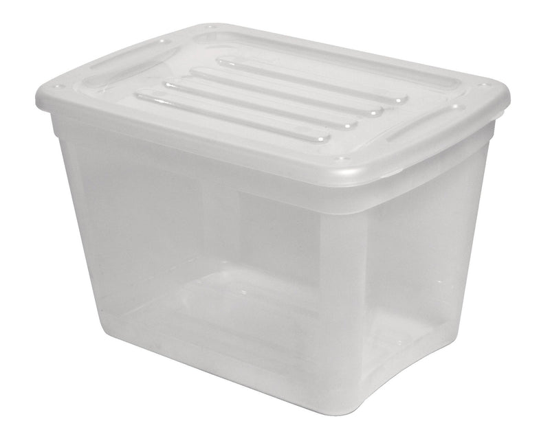 type A Transparent Stackable Storage Box with Lid, 39-L E7