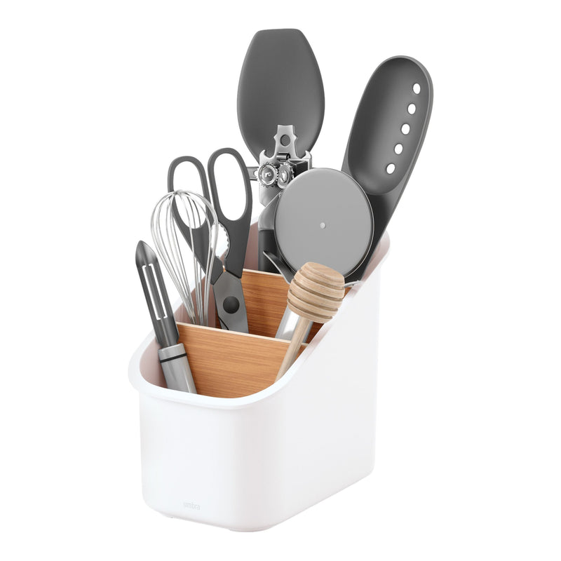 Umbra Bellwood 3-Compartment Utensil Holder with Removable Dividers I5