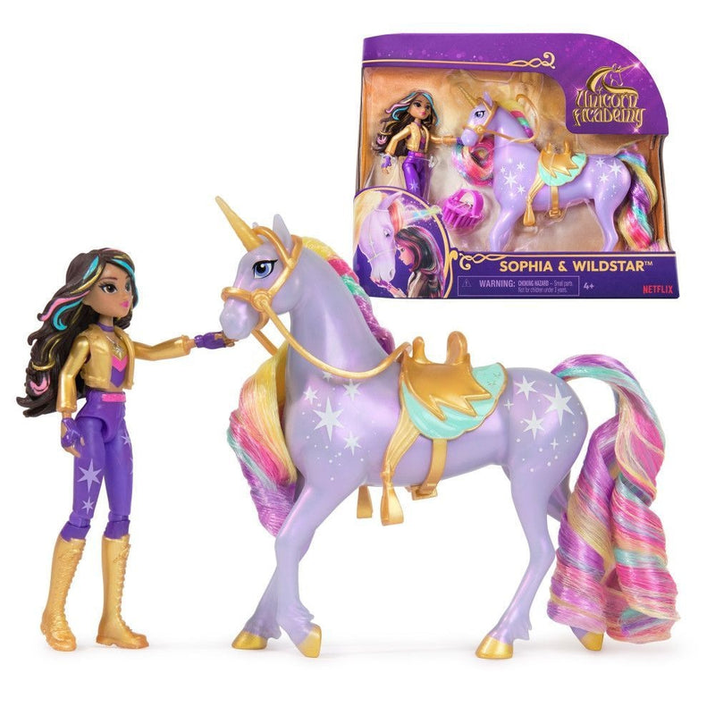 Unicorn Academy Posable Doll & Unicorn Toy Assortment, Ages 4+ R2