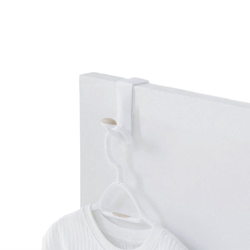 Urbana Plastic Single Over the Door Hook, White, 7.5-in O7