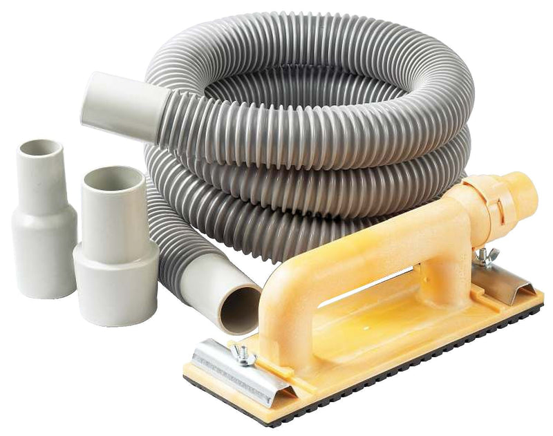 Vac-Hand Dust-Free Sander Kit with 6-in Hose, Shop-Vac/Vacuum Adaptors & Medium Grit Sandpaper V2