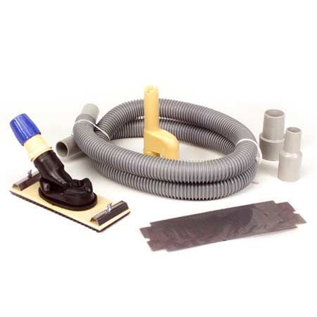 Vac-Pole Dust-Free Sander Kit with 6-in Hose, Shop-Vac/Vacuum Adaptors & Medium Grit Sandpaper X2