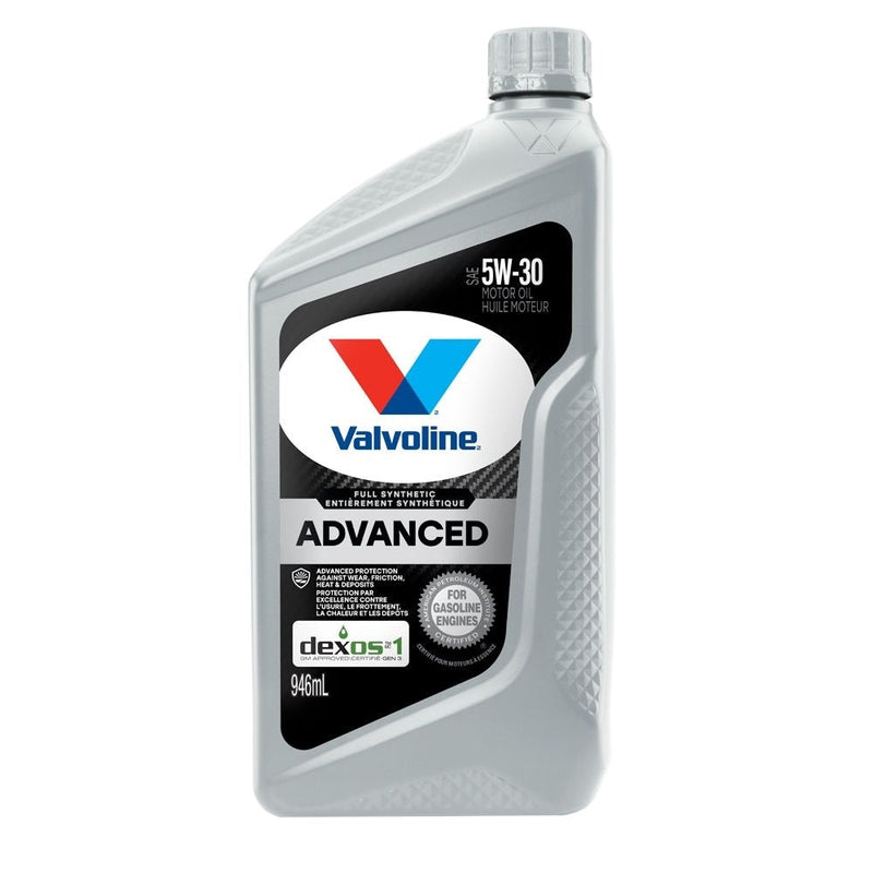 Valvoline 5W30 Advanced Synthetic Engine/Motor Oil, 946-mL U1
