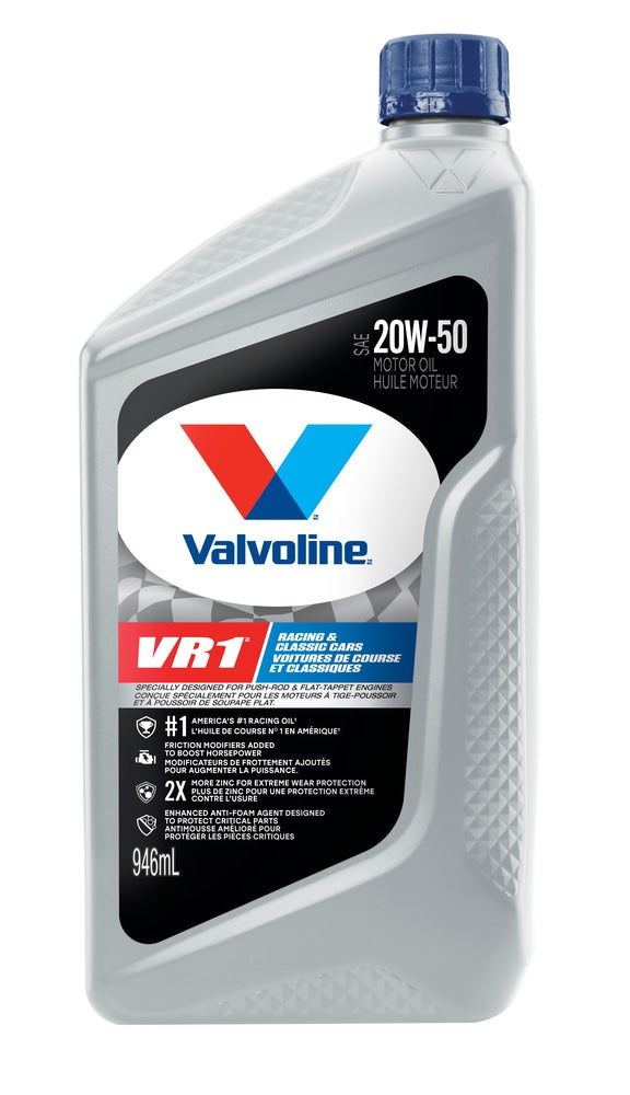 Valvoline VR1 20W-50 4-Cycle Racing Oil, 1-L F4