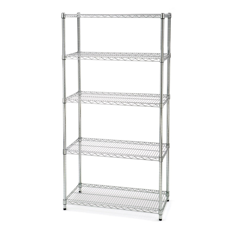 Vancouver Classics 5-Tier NSF Shelving, 36-in x 18-in x 72-in, Zinc J1